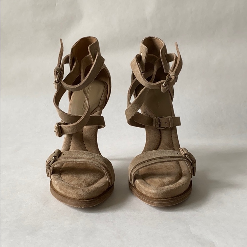 ALEXANDER WANG | STELLA nude suede sandals , IT 37